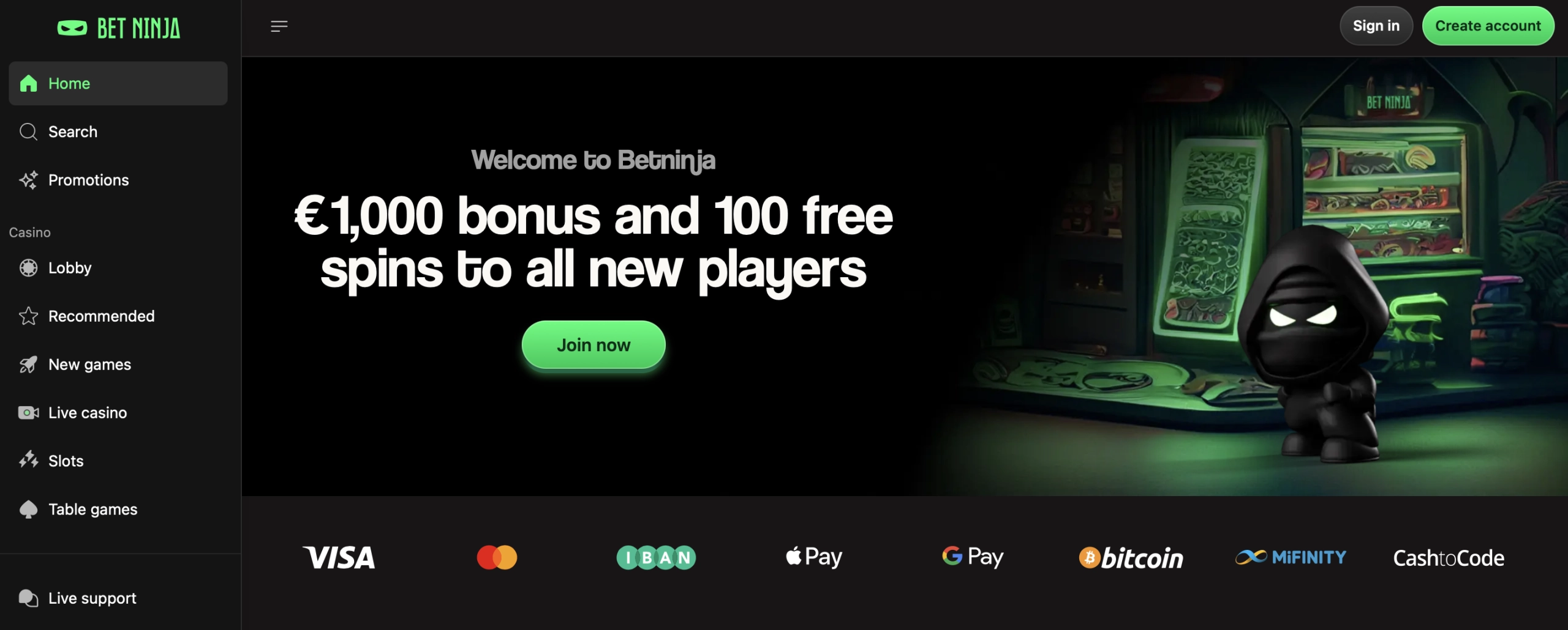 Betninja casino Portugal online – saques rápidos e jogos diversificados 2026
