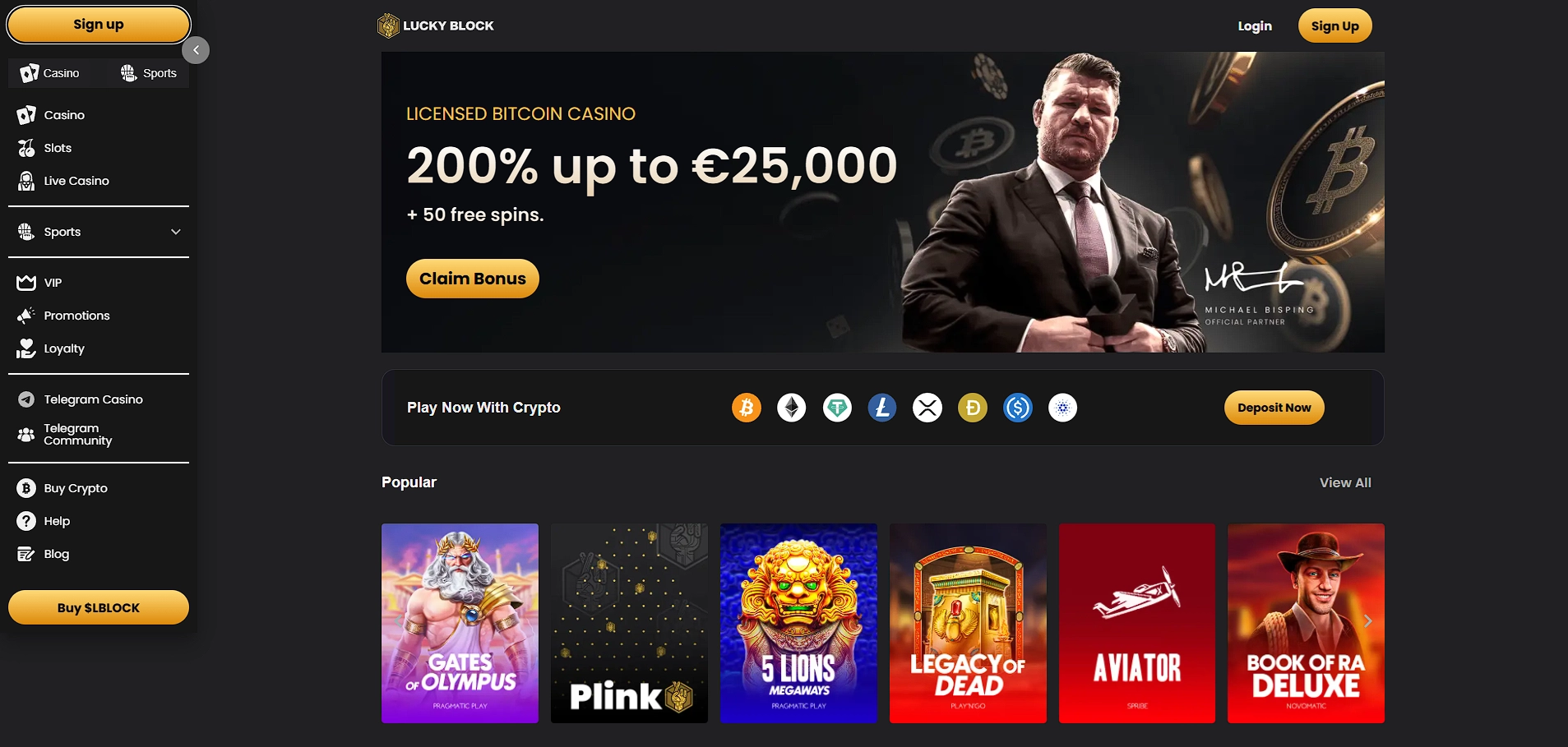 Lucky Block casino Portugal online – criptomoedas e bónus elevado 2026